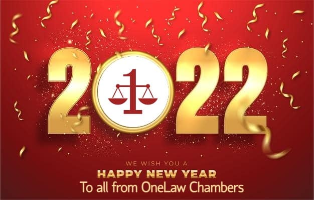 OneLaw Chambers London Solicitors and Barristers Happy New Year 2022