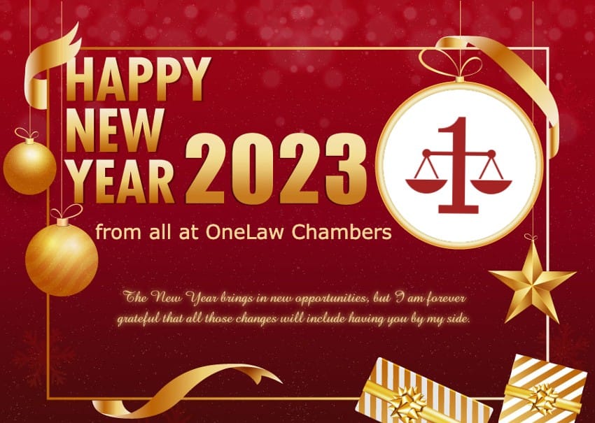 Our Successful Cases at OneLaw Chambers of 2022 and the look ahead to Greater Success and Prosperous New Year 2023